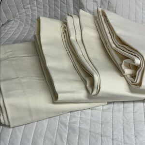 Pottery Barn Cream Drape/Rideau 💯 cotton